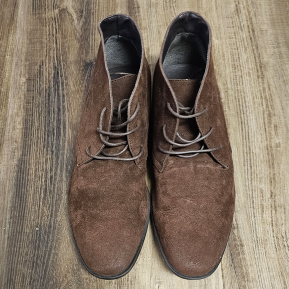 NWOT Men's ASOS Design Chukka Boots in Brown Faux Suede - Picture 3 of 7